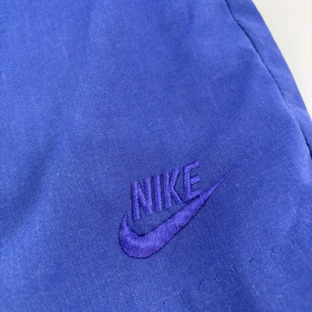 Nike Men Vintage Golf Short XL Blue Pleated Embroidered Casual 90's Old Money